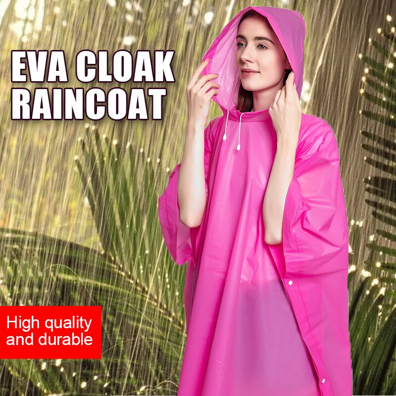 Pláštenka z EVA pršiplášťa pre dospelých, pončo na viac použití, plášť, turistika, jazda na koni, cestovný batoh, rybárčenie, viacúčelový, zväčšiť hrúbku