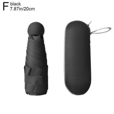 Mini umbrelă de soare ploaie umbrelă ușoară pentru femei umbrelă de soare pliabilă cu 6 oase mic ușor portabil și durabil cu sac de depozitare