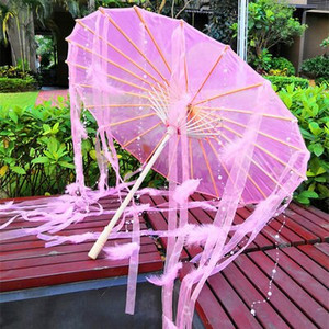 Čínsky hodvábny dáždnik, anime, ženy, fotografia, cosplay, rekvizita, starožitné strapce, dáždnik, priehľadný, japonský slnečník, papierový dáždnik