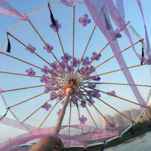 Čínsky hodvábny dáždnik, anime, ženy, fotografia, cosplay, rekvizita, starožitné strapce, dáždnik, priehľadný, japonský slnečník, papierový dáždnik