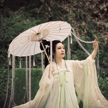 Китайски копринен чадър Аниме Женска фотография CosPLAY Реквизит Антични пискюли Чадър Прозрачен Японски чадър ХАРТИЕН ЧАДЪР