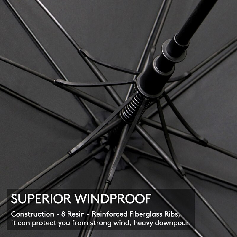 ZOMAKE kišobran za golf otporan na vjetar, 62/68 inča, veliki kišobran za kišu, dvostruka nadstrešnica, automatski otvoreni štapni kišobrani s ventilacijom