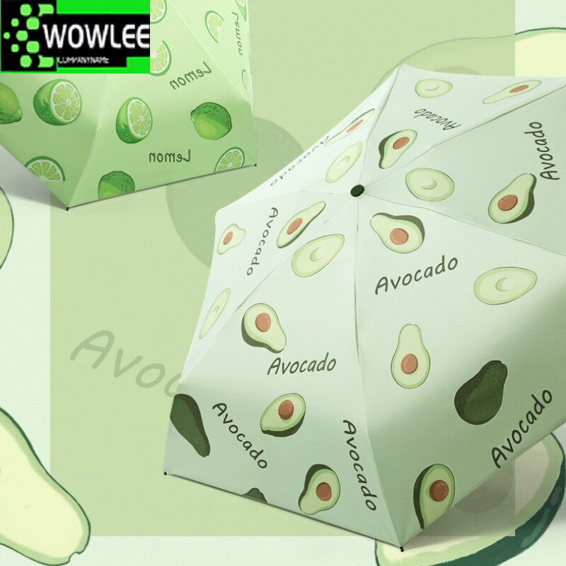 Módny skladací dáždnik Rain Fruit Mini vreckový slnečník Ochrana proti vode Prenosný cestovný dáždnik Dámsky dáždnik