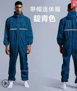 Pláštenka / Zlúčená pánska pláštenka/overaly Pánska a dámska pláštenka Fission Rain Suit Rain Coat s kapucňou Dámska pláštenka