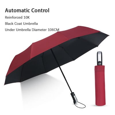 Pánsky veľký skladací dáždnik, veľká veľkosť 120 cm, značkový skladací, do dažďa, UV a vetruodolný, kvalitný pánsky slnečník