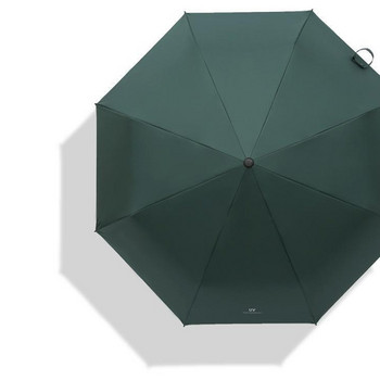 YADA 2021 INS Business Pure Black Coating Umbrella Сгъваеми дъждовни обратни чадъри за жени Мъже UV чадър с букви YD200145