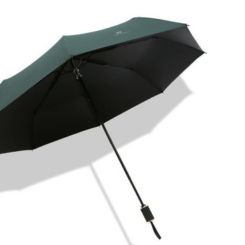 Ομπρέλα YADA 2021 INS Business Pure Black Coating Πτυσσόμενες Ομπρέλες Rainy Reverse για Γυναικείες Ανδρικές Ομπρέλες UV letter YD200145