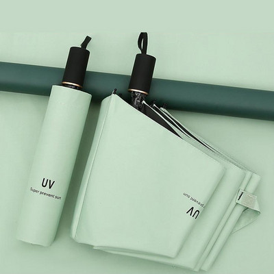 YADA 2021 INS Business Čistý čierny náter Dáždnik Skladací daždivý reverzný dáždnik pre ženy mužov UV dáždnik s písmenom YD200145