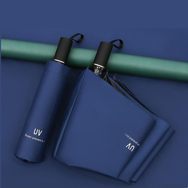 YADA 2021 INS Business Čistý čierny náter Dáždnik Skladací daždivý reverzný dáždnik pre ženy mužov UV dáždnik s písmenom YD200145