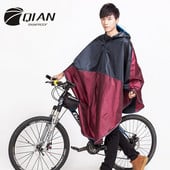 QIAN RAINPROOF Dospelý multifunkčný vonkajší pončo pršiplášť z hrubšieho oxfordského materiálu, horolezectvo, cyklistika, cestovné vybavenie, pršiplášť