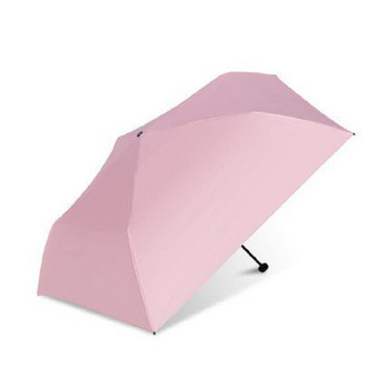 Минималистичен преносим ултралек чадър от въглеродни влакна мини молив чадър от пера черно лепило анти-UV слънчев чадър