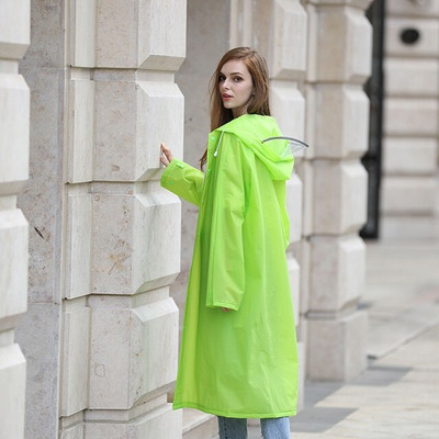 Rainfreem 2017 Jarný prenosný EVA pršiplášť pre ženy/muže, nepriepustný plastový priehľadný pršiplášť, 7 farieb, pršiplášť, pončo