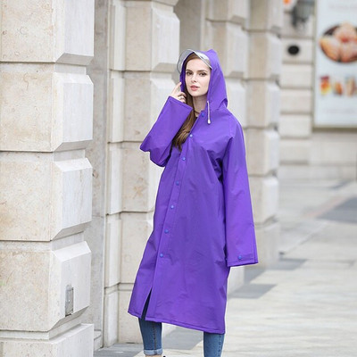 Rainfreem 2017 Jarný prenosný EVA pršiplášť pre ženy/muže, nepriepustný plastový priehľadný pršiplášť, 7 farieb, pršiplášť, pončo