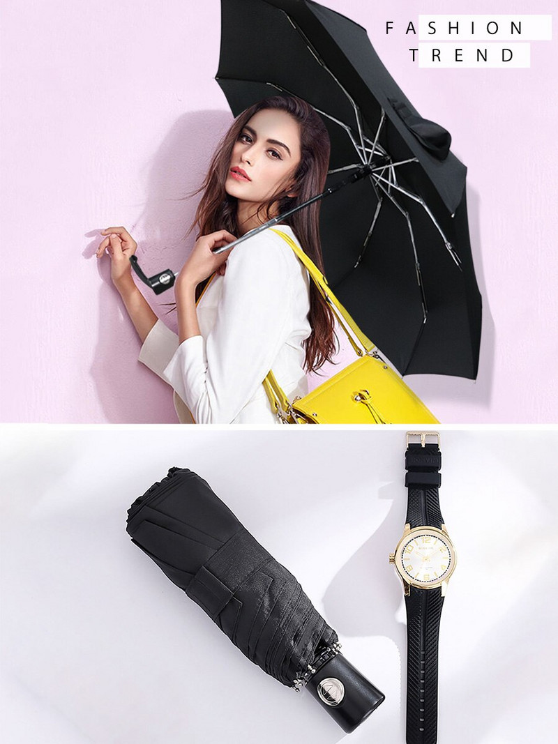 Automatický mini dáždnik, 5-násobný, nový štýl, dážďovka, dámska, detská, vetruodolná, prenosná, obchodná, vonkajšia, módna, slnečník