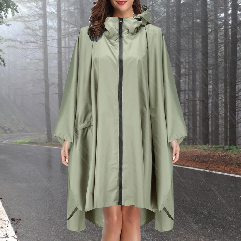 1 db női férfi egyszínű vízálló esőkabátok divatos esőköpeny kabát kapucnis esőkabát poncsó felnőtteknek, tiniknek zsebekkel