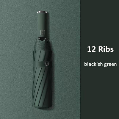 Didelis visiškai automatinis skėtis vyriškai 8/16 šonkaulių skėčiai Verslo vyrams Atsparus lietui vėjui sulankstomas skėtis nuo saulės