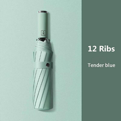 Didelis visiškai automatinis skėtis vyriškai 8/16 šonkaulių skėčiai Verslo vyrams Atsparus lietui vėjui sulankstomas skėtis nuo saulės