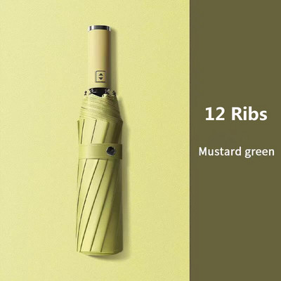 Didelis visiškai automatinis skėtis vyriškai 8/16 šonkaulių skėčiai Verslo vyrams Atsparus lietui vėjui sulankstomas skėtis nuo saulės