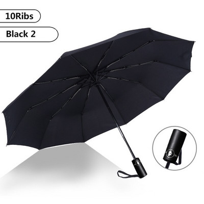Didelis visiškai automatinis skėtis vyriškai 8/16 šonkaulių skėčiai Verslo vyrams Atsparus lietui vėjui sulankstomas skėtis nuo saulės