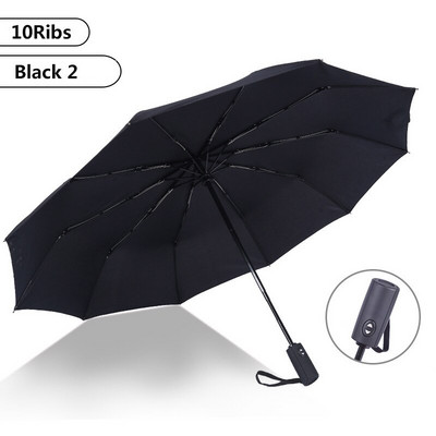 Didelis visiškai automatinis skėtis vyriškai 8/16 šonkaulių skėčiai Verslo vyrams Atsparus lietui vėjui sulankstomas skėtis nuo saulės