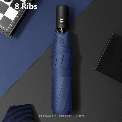 Didelis visiškai automatinis skėtis vyriškai 8/16 šonkaulių skėčiai Verslo vyrams Atsparus lietui vėjui sulankstomas skėtis nuo saulės