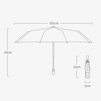 Xiaomi ветроустойчив автоматичен сгъваем чадър женски мъжки Twelv Bone Car луксозни големи бизнес чадъри мъже дъжд жени подарък