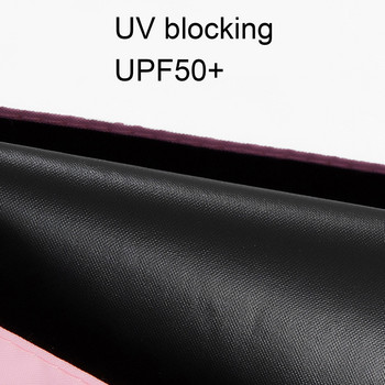 UV защита Чадър за пътуване Женски винил Upf50+ 50% отстъпка 6k Ултра лек водоустойчив Ветроустойчив Анти-UV Сенник Чадър Дъждобран