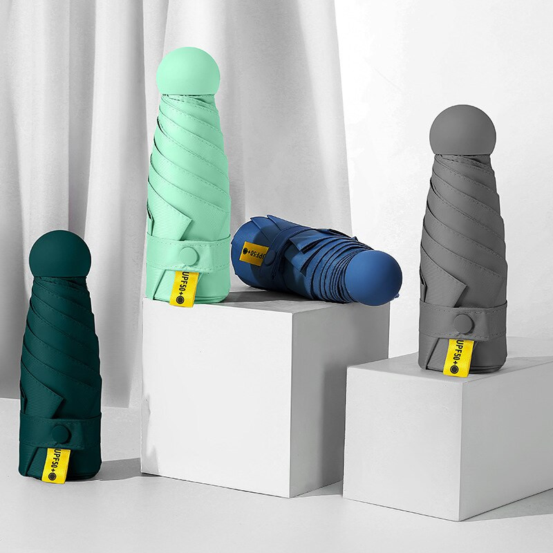 Putni kišobran s UV zaštitom Ženski vinilni Upf50+ 50% popusta 6k Ultralaki vodootporan Vjetrootporan Anti-UV suncobran Kišna oprema