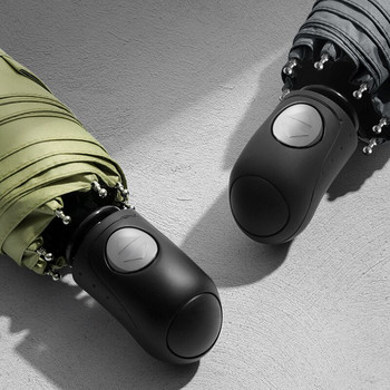 8 костни автоматични чадъра Дъждоустойчиви анти-UV джобни екипировки за дъжд Мъже Жени Бизнес сгъваем слънчев чадър за пътуване на открито