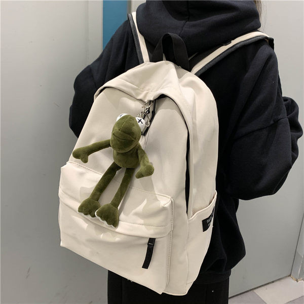 Pánsky plátený batoh s vreckom - dvojfarebný