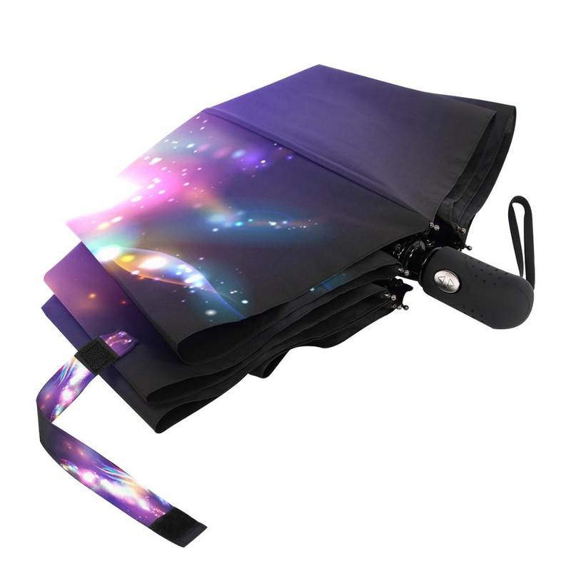 Kreatívny jednorožec automatický dáždnik, dáždnik, trojskladací, odolný, silný, farebný dáždnik, detský, daždivý, slnečný, módny slnečník