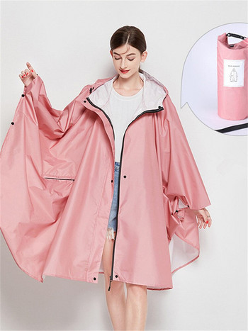 Nylon Rain Coat Trench Γυναικεία Λεπτά Αδιάβροχα Rainwear Outdoors Hiking Soft Raincoat Poncho Cloak Chubasqueros PU Coating