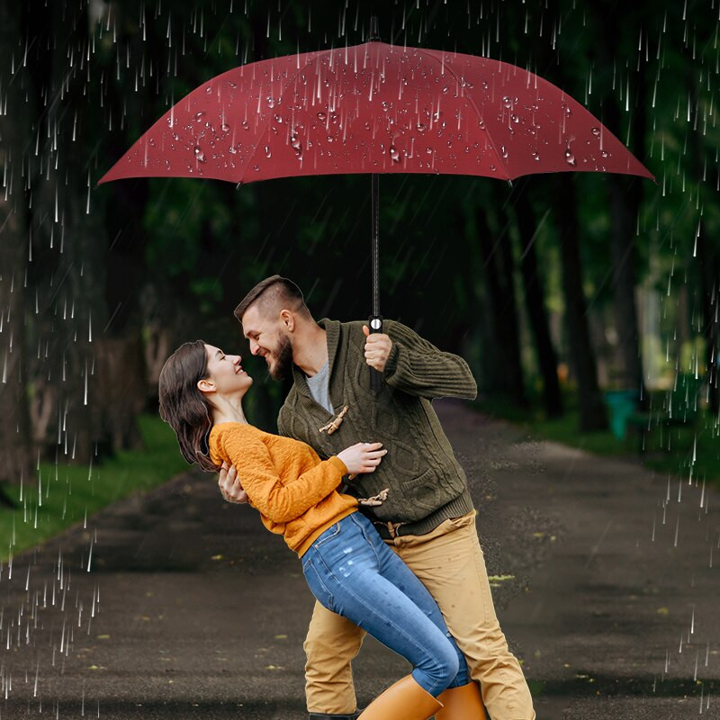 45-palcový automatický dáždnik s dlhou rukoväťou pre mužov, golfový dáždnik, vetruodolný luxusný biznis pánsky veľký dáždnik pre ženy, doprava zdarma