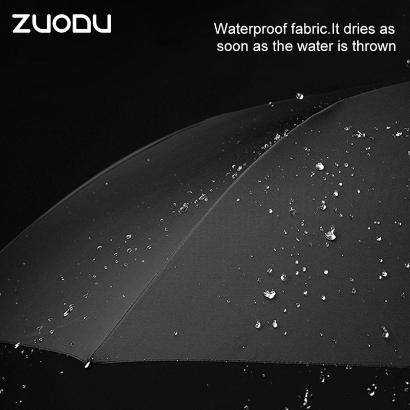 Zuodu Automatické skladacie reverzné dáždniky pre mužov a ženy Cestovné dáždniky proti dažďu Vetruodolné Obchodné Dvojité dáždniky zosilnené vetrom