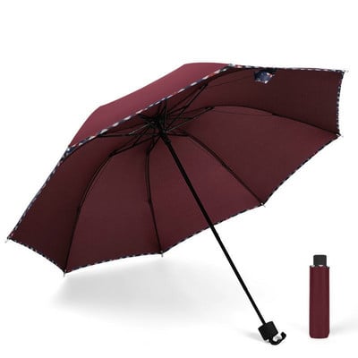 Anti-UV sulankstomas skėtis, vyriškas aštuonių kaulų automobilis, prabangūs dideli verslo skėčiai vyrams nuo lietaus moterims dovanų skėtis, atsparus vandeniui