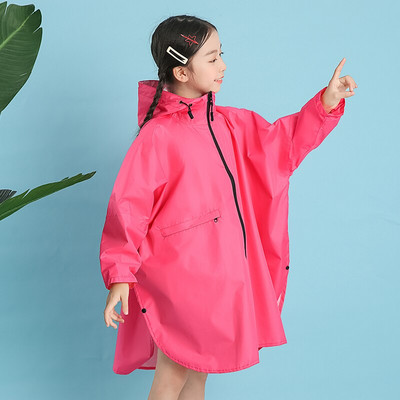 Nový módny batoh s dlhým rukávom pre študentov základných škôl, pršiplášť, vonkajší, pre deti, pre stredných a veľkých chlapcov a dievčatá, dážď