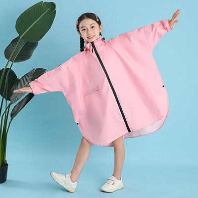 Nový módny batoh s dlhým rukávom pre študentov základných škôl, pršiplášť, vonkajší, pre deti, pre stredných a veľkých chlapcov a dievčatá, dážď