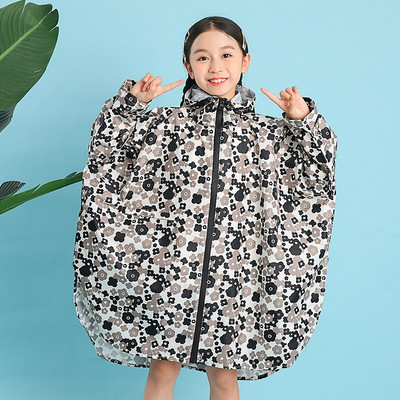 Nový módny batoh s dlhým rukávom pre študentov základných škôl, pršiplášť, vonkajší, pre deti, pre stredných a veľkých chlapcov a dievčatá, dážď