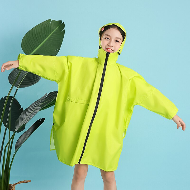 Nový módny batoh s dlhým rukávom pre študentov základných škôl, pršiplášť, vonkajší, pre deti, pre stredných a veľkých chlapcov a dievčatá, dážď