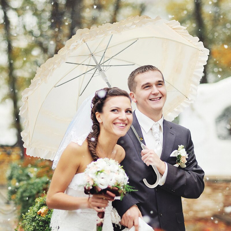 Zabava Proslava vjenčanja Marry Kišobran Vintage Victorian Outdoor Cos Čipkani Princess Čipkasti kišobran Crno Ružičasto Ljubičasto Bijelo