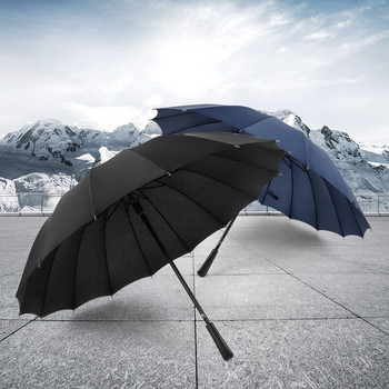 Δημιουργική ομπρέλα με μακριά λαβή με κάλυμμα θήκης Μοντέρνα 16 καράτια ουράνιο τόξο μεγάλη μακριά ομπρέλα Γυναικείες ανδρικές ομπρέλες αυτόματα ανοιχτά