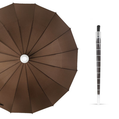 Kreativni kišobran s dugom ručkom i poklopcem za kućište, moderan 16K Rainbow veliki dugi kišobran, ženski muški kišobrani s automatskim otvaranjem