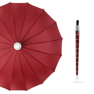 Kreativni kišobran s dugom ručkom i poklopcem za kućište, moderan 16K Rainbow veliki dugi kišobran, ženski muški kišobrani s automatskim otvaranjem