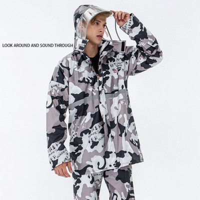 Letný delený pršiplášť, reflexný nepremokavý vetruodolný pončo, jednofarebný, pre dospelých, elektrický bicykel, jazda na bicykli, vonkajšia cestovná pláštenka