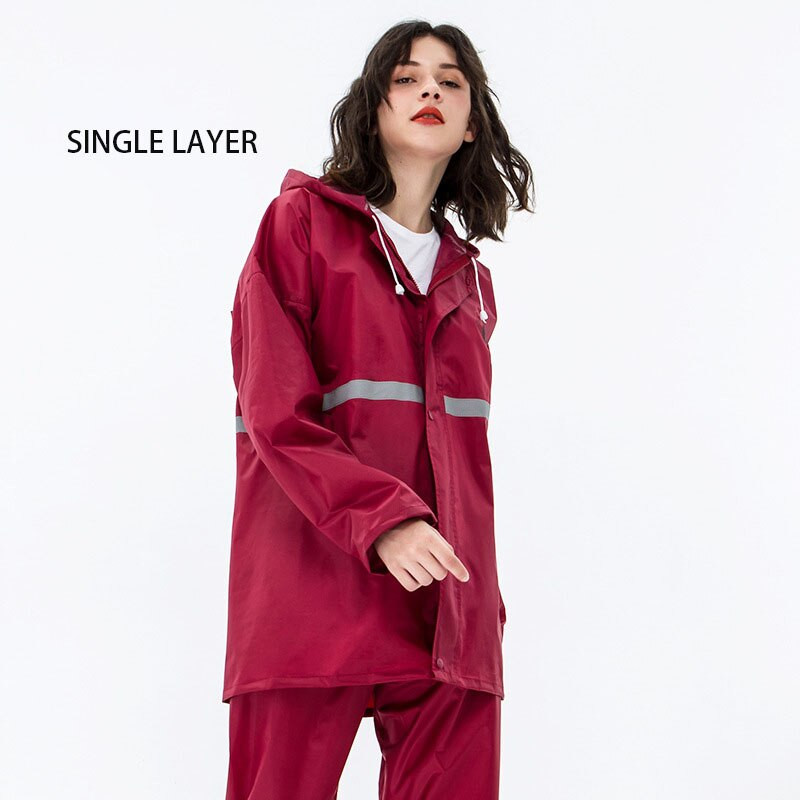 Letný delený pršiplášť, reflexný nepremokavý vetruodolný pončo, jednofarebný, pre dospelých, elektrický bicykel, jazda na bicykli, vonkajšia cestovná pláštenka