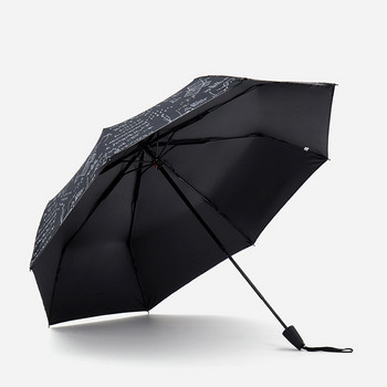 Марка Студентски чадър Талисмани Математика Автоматичен чадър за жени Ветроустойчив Чадър Формула Подарък за приятелка