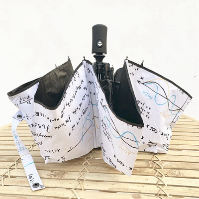 Gamintojas studentų skėtis Charms Matematika Automatinis skėtis moterims vėjui atsparus formulė skėtis merginai dovana