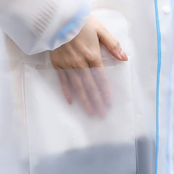 1 ΤΕΜ. EVA διαφανές καμπαρντίνα αδιάβροχο αδιάβροχο γυναικείο παλτό για άνδρες Camping αδιάβροχο κοστούμι με μάσκα Dropshipping
