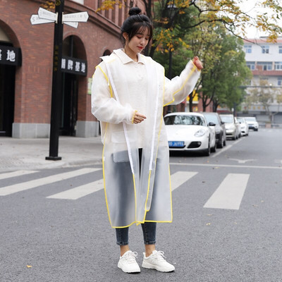 1ks EVA priehľadný trenčkot, pláštenka, nepremokavý pršiplášť pre ženy a mužov, kempingový nepremokavý pršiplášť s maskou, dropshipping