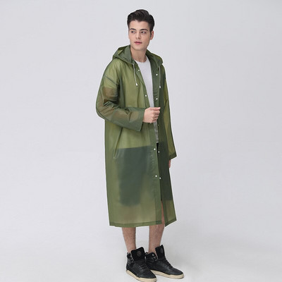 Dámska pánska pláštenka, outdoorové oblečenie do dažďa, matná, zahustená, pre dospelých, priehľadná prenosná EVA bunda s kapucňou, opakovane použiteľná, nepriepustná